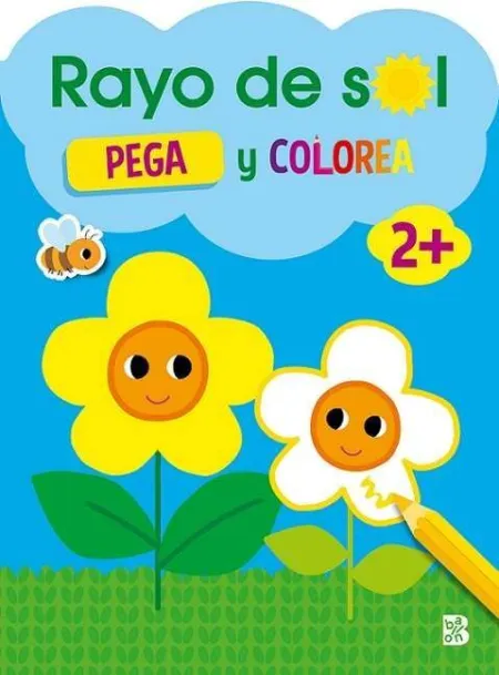 Rayo de Sol. Pega y Colorea 2 Años
