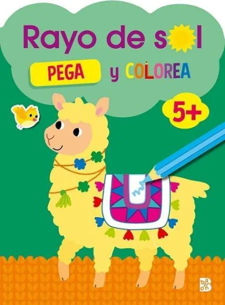 Rayo de Sol. Pega y Colorea 5 Años