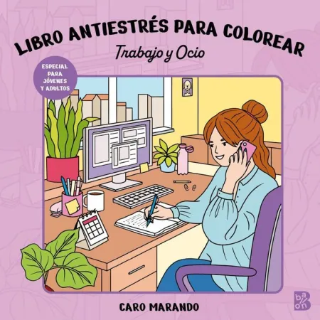 Libro Antiestrés para Colorear. Trabajo y Ocio