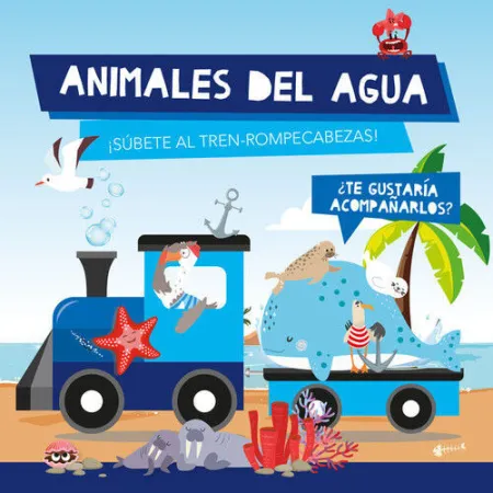 Animales de Agua (Libro + Tren Rompecabezas)