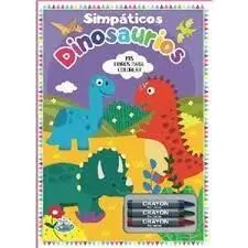 Simpáticos Dinosaurios. Mis Libros para Colorear