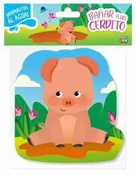 Bañar a un Cerdito. Animalitos Al Agua