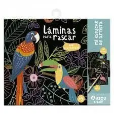 Laminas para Rascar. Aves Fantásticas