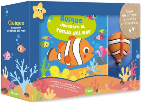 Quique Descubre el Fondo del Mar. Libro de Baño con Pescadito
