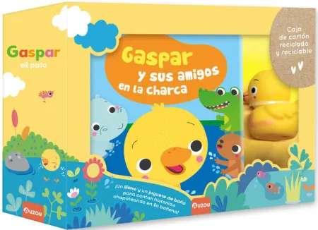 Gaspar y Amigos en la Charca. Libro de Baño con Patito