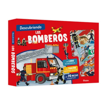 Descubriendo a los Bomberos. Tablero Magnetico (Caja)