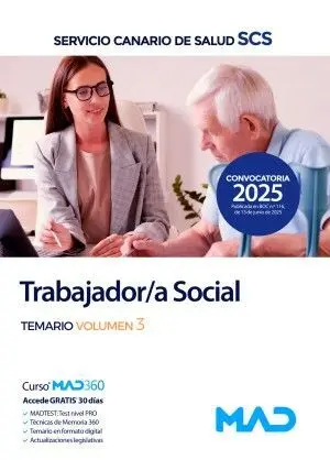 Trabajador/A Social. Temario Vol. 3 Servicio Canario de Salud