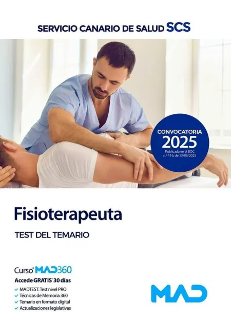 Fisioterapeuta. Test. Servicio Canario de Salud