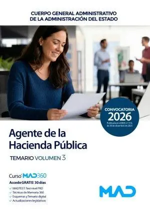 Agente de la Hacienda Pública. Temario Vol. 3