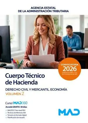 Cuerpo Técnico de Hacienda. Vol. 2 Derecho Civil y Mercantil Economia