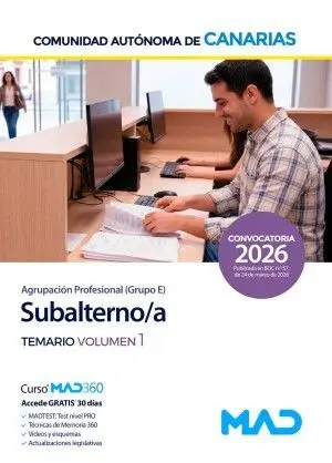 Subalterno Temario Vol. 1
