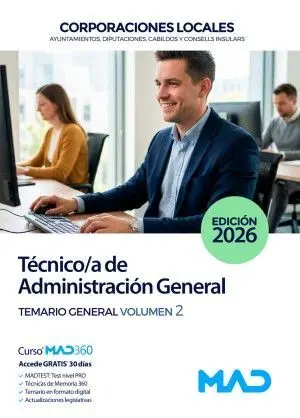 Técnico/A de Administración General. Temario General. Vol. 2