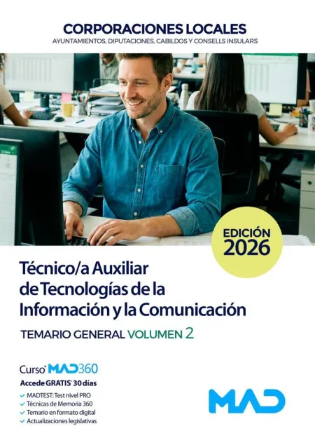Técnico/A Auxiliar de Tecnologías de la Información y la Comunicación Volumen 2