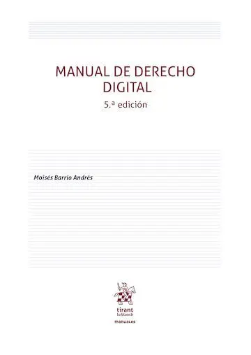Manual de Derecho Digital 5º Edicion