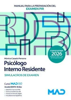 Psicologo Interno Residente. Simulacros de Examen. Preparación Examen Pir
