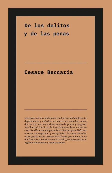 De los Delitos y de las Penas