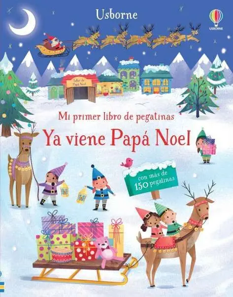Ya Viene Papá Noel con Más de 150 Pegatinas
