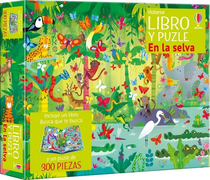 En la Selva. Libro y Puzle (Caja)