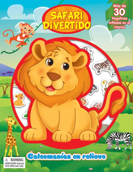 Safari Divertido. Calcomanías en Relieve