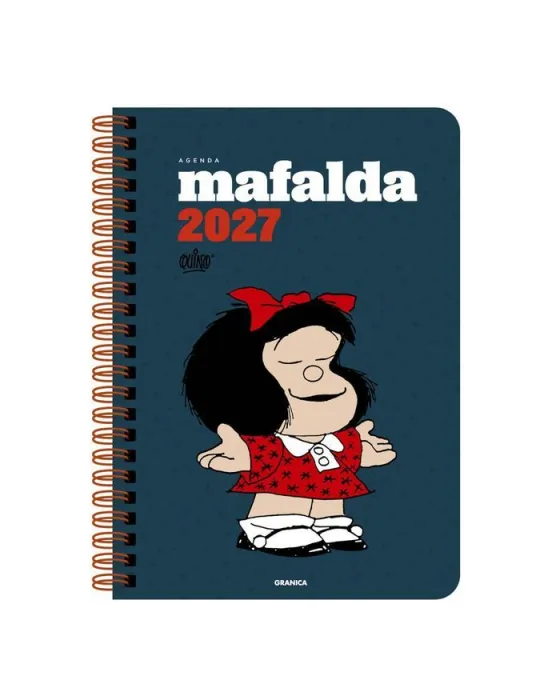 Agenda 2027 Mafalda Anillada Columnas Azul
