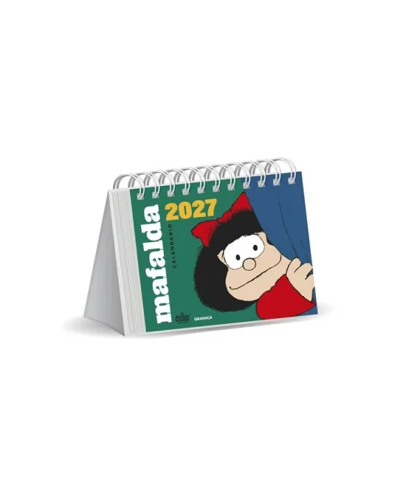 Calendario 2027 Mafalda de Escritorio Verde