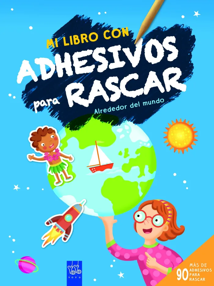 Alrededor del Mundo. Mi Libro con Adhesivos para Rascar