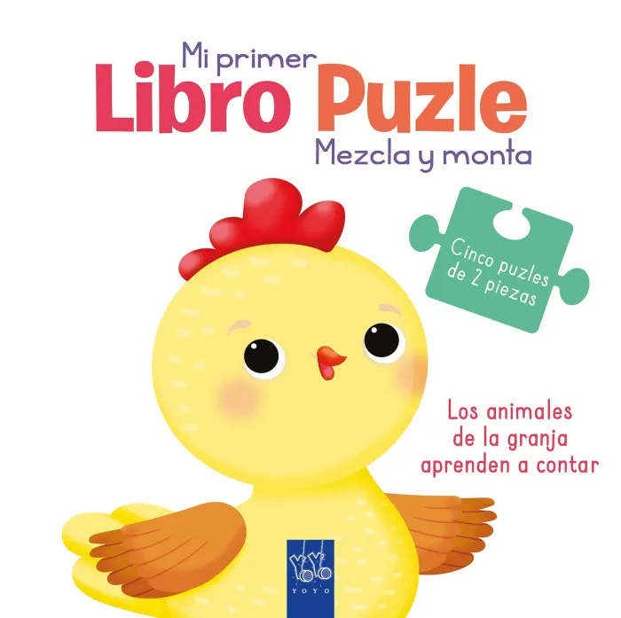 Los Animales de la Granja Aprenden a Contar - mi Primer Libro Puzle