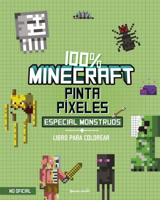 100 por 100 Minecraft. Pinta Píxeles. Especial Monstruos