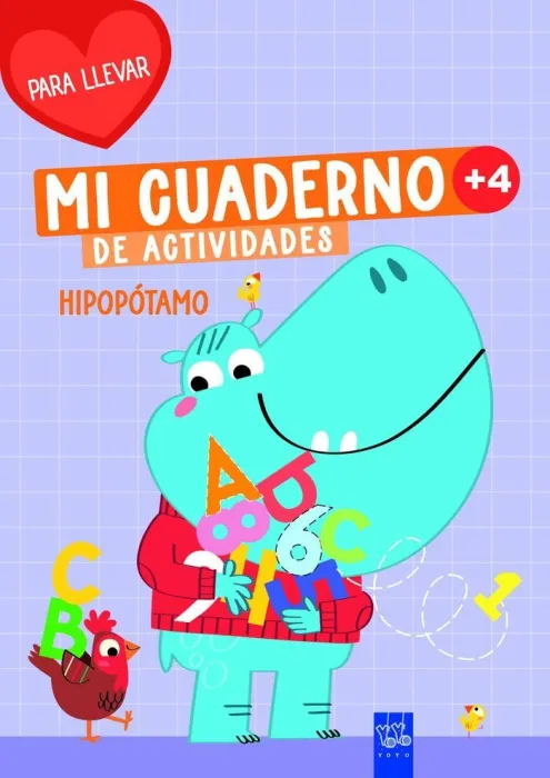 Mi Cuaderno de Actividades para Llevar. Hipopótamo +4
