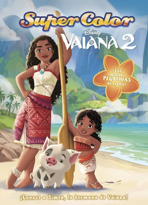 Vaiana 2 Supercolor. Con Muchas Pegatinas