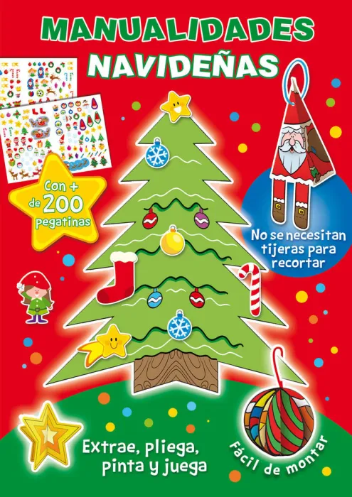 Manualidades Navideñas (200 Pegatinas)