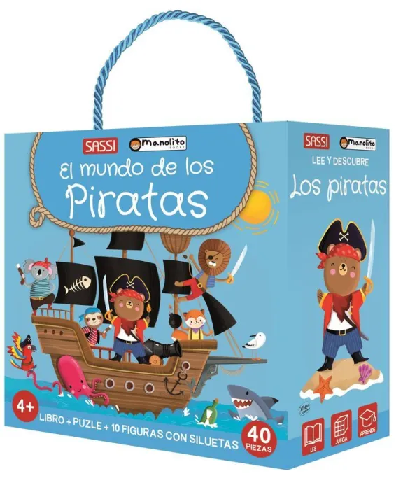 El Mundo de los Piratas. Libro + Puzle + Siluetas