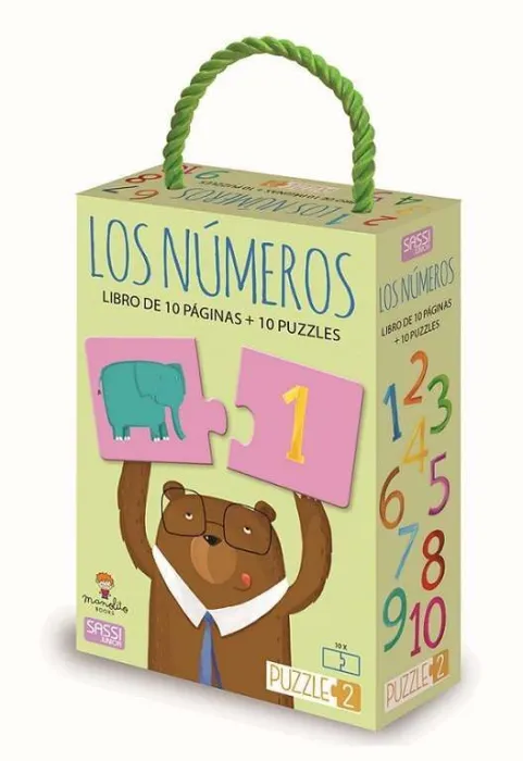 Los Números - Libro de 10 Páginas + 10 Puzzles