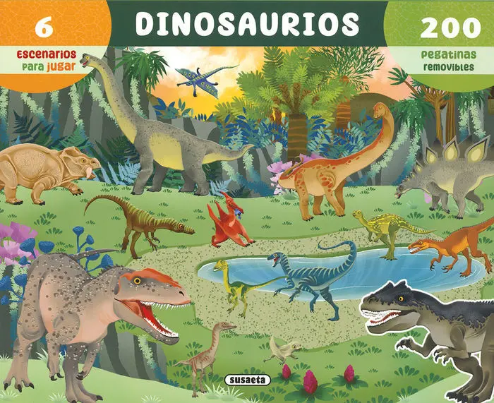 Dinosaurios. 200 Pegatinas Removibles