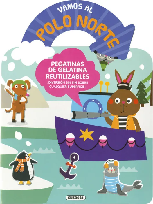 Vamos Al Polo Norte. Pegatinas de Gelatina Reutilizables