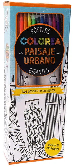 Paisaje Urbano. Colorea. Posters Gigantes