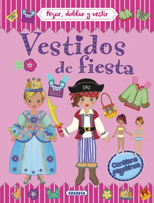 Vestidos de Fiesta. Pegar, Doblar y Vestir