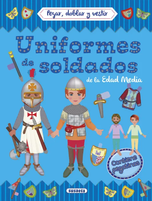 Uniformes de Soldados de la Edad Media. Pegar, Doblar y Vestir
