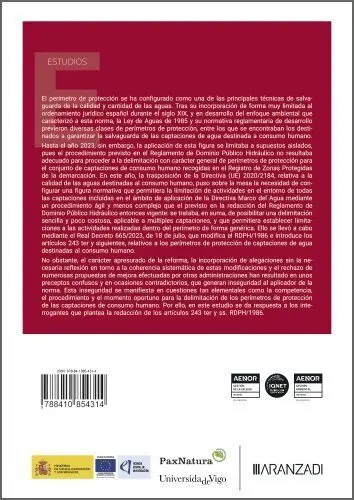 Planificacion Hidrologica y Salvaguarda de Captaciones de Agua Destinadas Al con