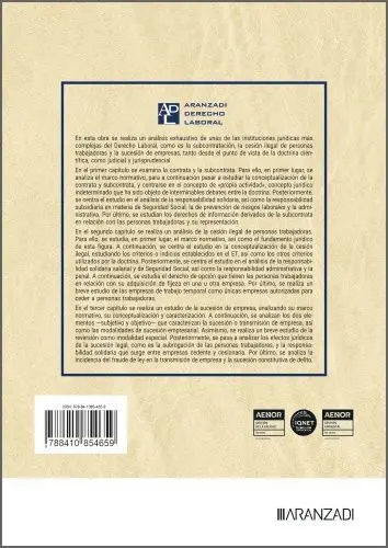Subcontratación, Cesión Ilegal y Sucesión Legal de Empresas