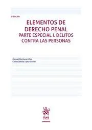 Elementos de Derecho Penal Parte Especial I. Delitos Contra las Personas