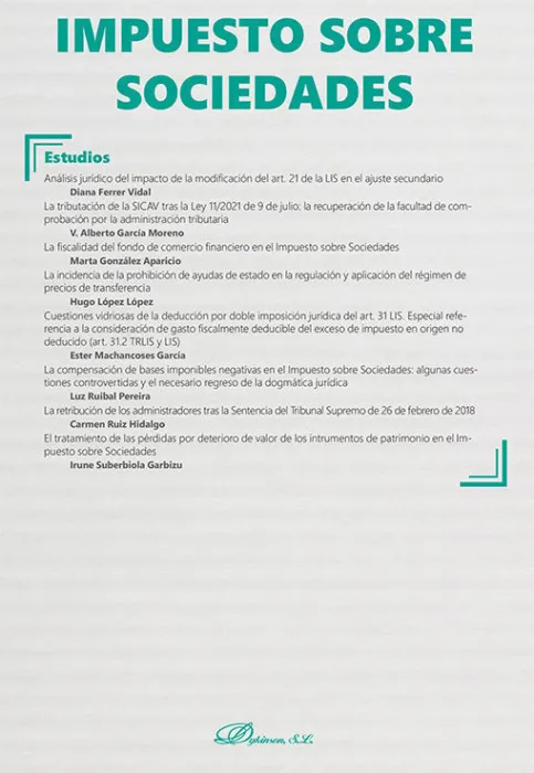 Impuesto Sobre Sociedades. Monográfico 2022 Nueva Fiscalidad