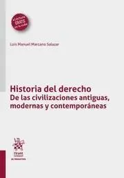 Historia del Derecho de las Civilizaciones Antigual, Modernas y Contemporáneas