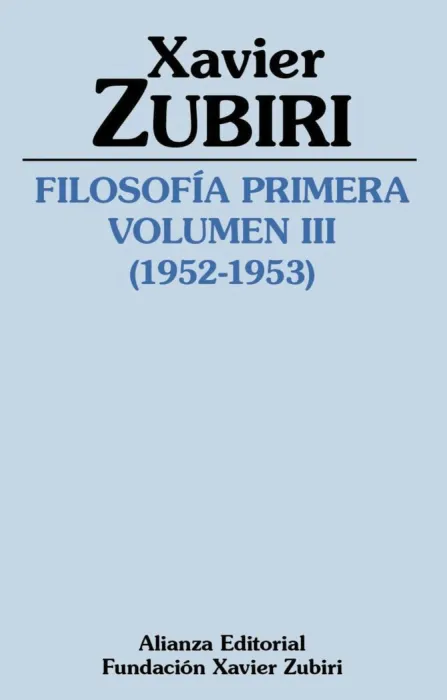 Filosofía Primera T. iii (1952-1953)