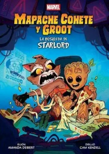 Mapache Cohete y Groot. La Busqueda de Starlord