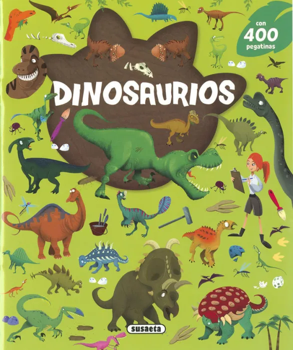 Dinosaurios con 400 Pegatinas