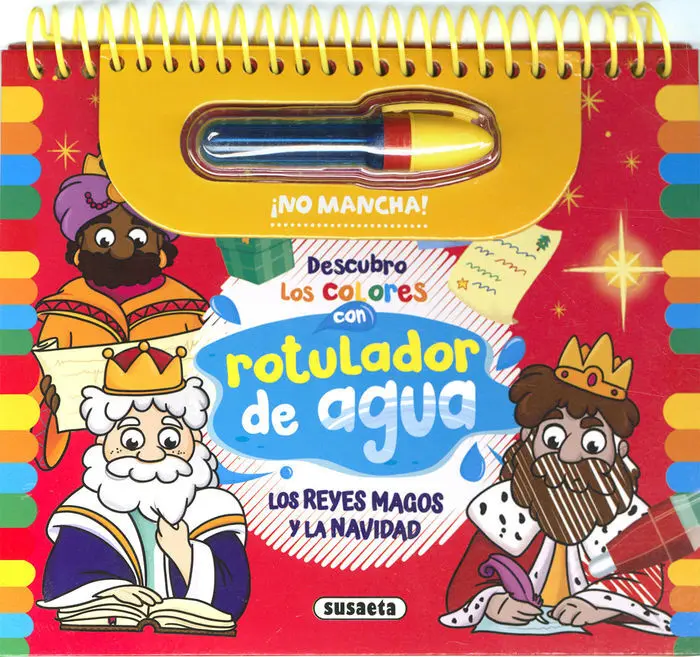 Los Reyes Magos y la Navidad. Rotulador de Agua