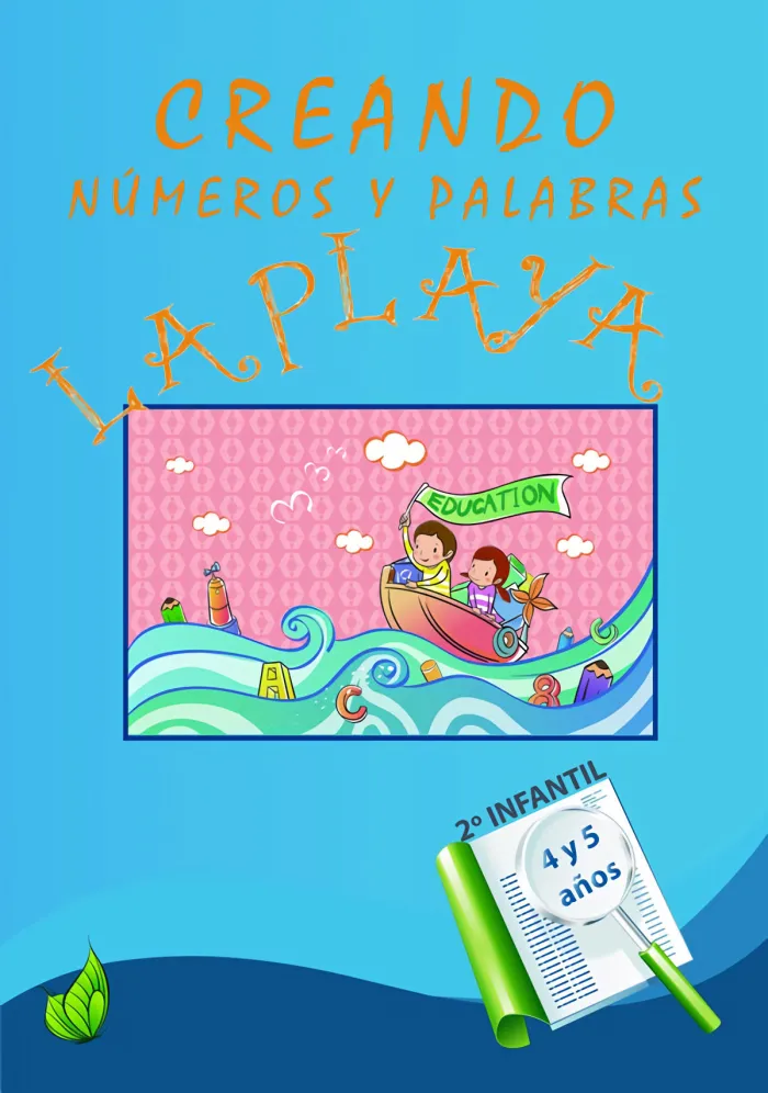 La Playa. Creando Números y Palabras.