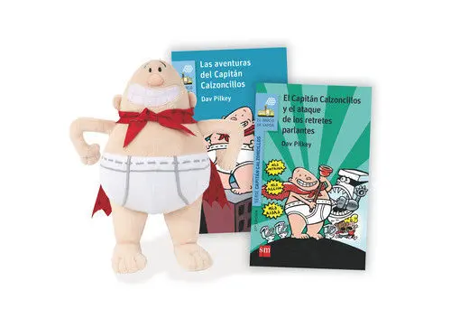 Pack Capitán Calzoncillos N. 1 y 2 + Muñeco