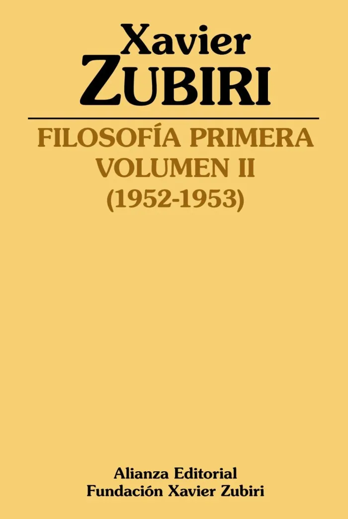 Filosofía Primera Vol. ii (1952-1953)